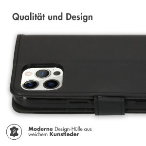 iMoshion Luxuriöse Klapphülle iPhone 12 Pro Max - Schwarz