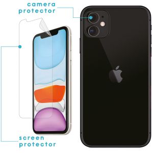 iMoshion Displayschutzfolie 3er-Pack + Kameraschutz Glas iPhone 11
