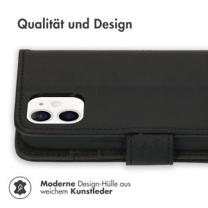 iMoshion Luxuriöse Klapphülle iPhone 12 Mini - Schwarz