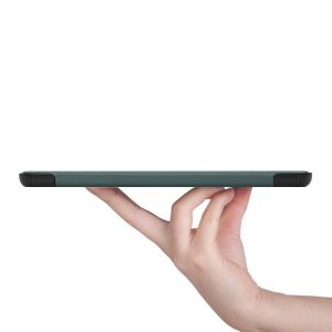iMoshion Trifold Klapphülle Samsung Galaxy Tab S8 Plus / S7 Plus / S7 FE 5G - Dunkelgrün