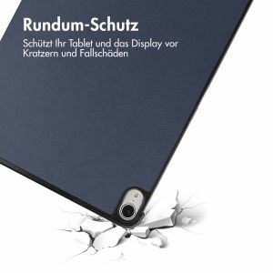 iMoshion Trifold Klapphülle für das iPad Air 5 (2022) / Air 4 (2020) - Dunkelblau