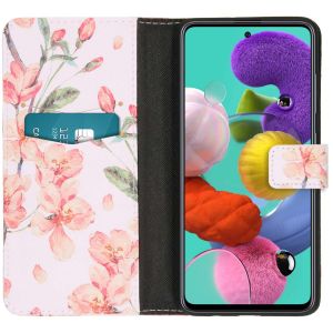 iMoshion Design TPU Klapphülle für das Samsung Galaxy A51 - Blossom Watercolor