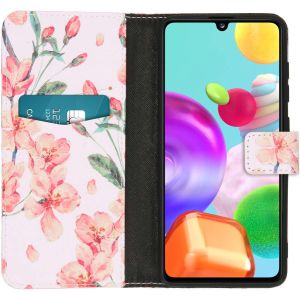 iMoshion Design TPU Klapphülle für das Samsung Galaxy A41 - Blossom Watercolor