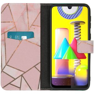 iMoshion Design TPU Klapphülle Samsung Galaxy M31 - Pink Graphic