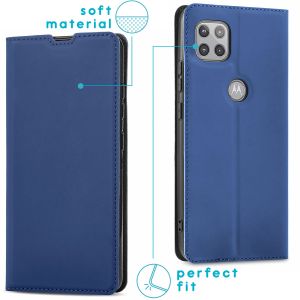 iMoshion Slim Folio Klapphülle Motorola Moto G 5G - Dunkelblau