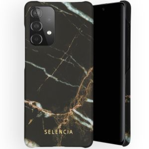 Selencia Maya Fashion Backcover Samsung Galaxy A52(s) (5G/4G) - Marble Black