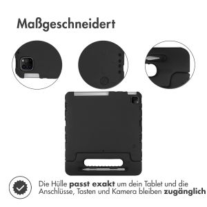 iMoshion Schutzhülle mit Handgriff kindersicher für iPad Pro 12.9 (2018 - 2022) - Schwarz