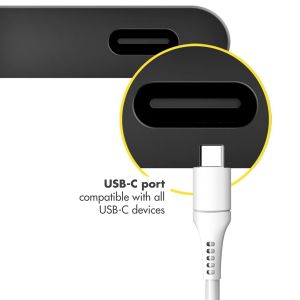 Accezz MFI-zertifiziertes Lightning- auf USB-C-Kabel - 1 m - Weiß