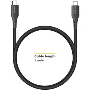 Accezz USB-C- auf USB-C-Kabel - 1 m - Schwarz