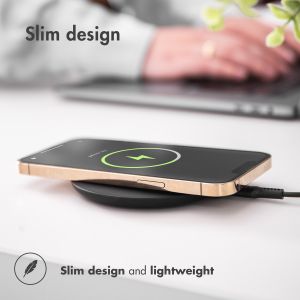iMoshion Qi Soft Touch Wireless Charger - Kabelloses Ladegerät - 10 Watt - Schwarz