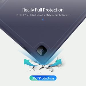 Accezz Smart Silicone Klapphülle Samsung Galaxy Tab A7 - Dunkelblau
