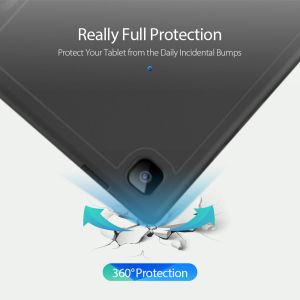 Accezz Smart Silicone Klapphülle Schwarz Samsung Galaxy Tab A7