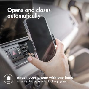 Accezz Handyhalterung für das Auto - Verstellbar - Universell – Lüftungsgitter - Schwarz