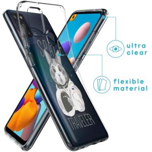iMoshion Design Hülle für das Samsung Galaxy A21s - Cat - Grau