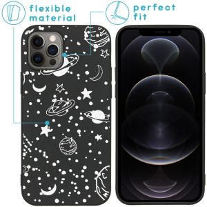 iMoshion Design Hülle für das iPhone 12 (Pro) - Fun Galaxy