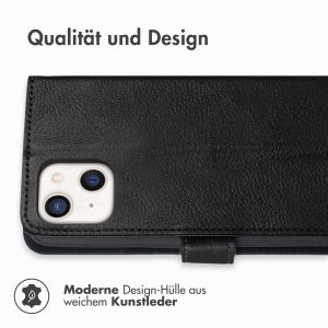 iMoshion Luxuriöse Klapphülle iPhone 13 Mini - Schwarz