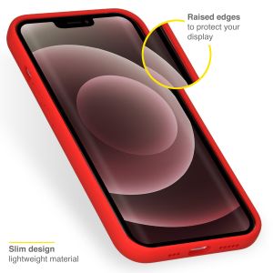 Accezz Liquid Silikoncase iPhone 13 Pro Max - Rot