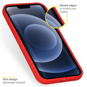 Accezz Liquid Silikoncase iPhone 13 Pro - Rot