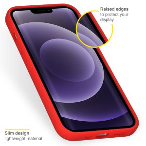 Accezz Liquid Silikoncase iPhone 13 - Rot