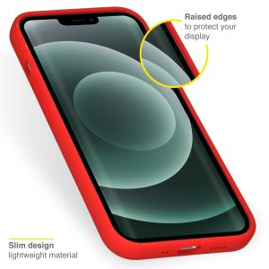 Accezz Liquid Silikoncase iPhone 13 Mini - Rot