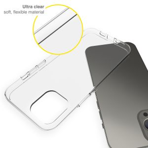Accezz TPU Clear Cover für das iPhone 13 Pro Max - Transparent