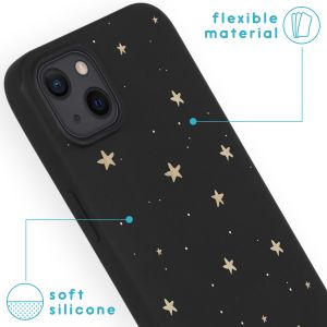 iMoshion Design Hülle für das iPhone 13 - Sterne / Schwarz