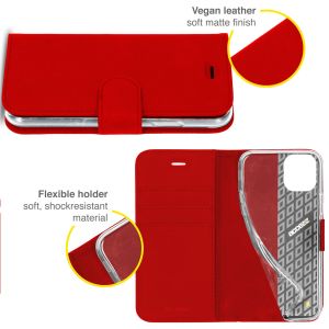 Accezz Wallet TPU Klapphülle für das iPhone 13 Mini - Rot