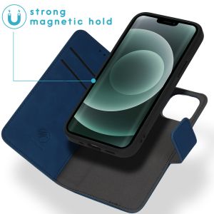 iMoshion Abnehmbare luxuriöse Klapphülle 2-in-1 iPhone 13 Mini - Blau