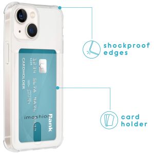 iMoshion Soft Case Back Cover mit Kartenfach für das iPhone 13 Mini - Transparent