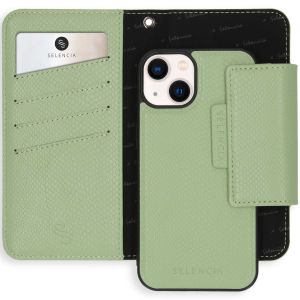 Selencia Klapphülle mit herausnehmbarem Backcover iPhone 13 - Grün