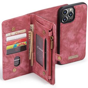 CaseMe Luxuriöse 2-in-1-Portemonnaie-Klapphülle Leder iPhone 13 Pro