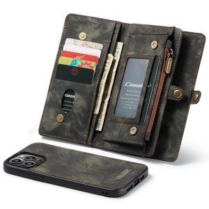 CaseMe Luxuriöse 2-in-1-Portemonnaie-Klapphülle Leder iPhone 13 Pro Max