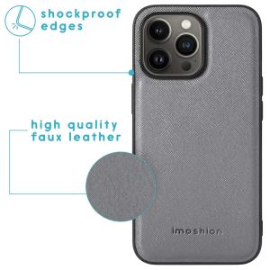iMoshion Luxuriöse Portemonnaie-Klapphülle iPhone 13 Pro - Grau