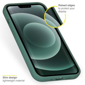 Accezz Liquid Silikoncase mit MagSafe für das iPhone 13 Mini - Grün