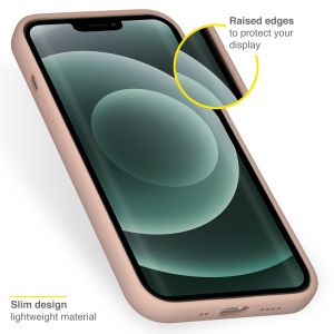Accezz Liquid Silikoncase mit MagSafe für das iPhone 13 Mini - Rosa