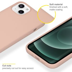Accezz Liquid Silikoncase mit MagSafe für das iPhone 13 Mini - Rosa