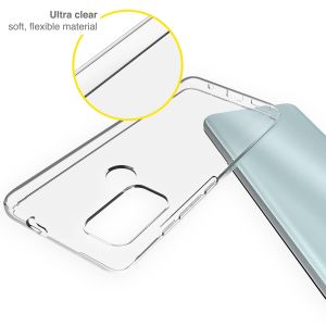 Accezz TPU Clear Cover für das Motorola Moto G60s - Transparent