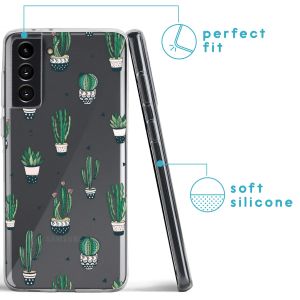 iMoshion Design Hülle für das Samsung Galaxy S21 - Allover Cactus
