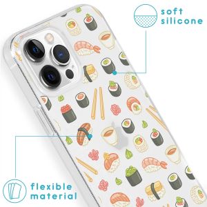 iMoshion Design Hülle für das iPhone 13 Pro - Allover Sushi