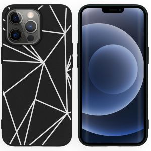 iMoshion Design Hülle für das iPhone 13 Pro - Graphic Cube Black