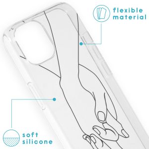 iMoshion Design Hülle für das iPhone 13 - Holding Hands
