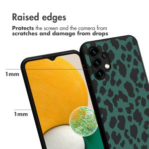 iMoshion Design Hülle für das Samsung Galaxy A13 (5G) / A04s - Green Leopard