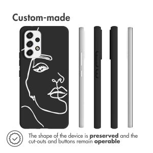iMoshion  Design Hülle für das Samsung Galaxy A53 - Line Art Woman Black 