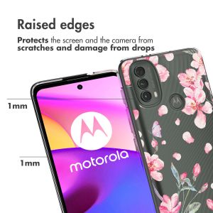 iMoshion Design Hülle für das Motorola Moto E30 / E40 - Blossom Watercolor