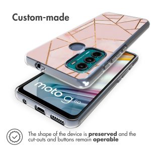 iMoshion Design Hülle für das Motorola Moto G60 - Pink Graphic