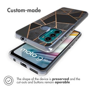 iMoshion Design Hülle für das Motorola Moto G60 - Black Graphic