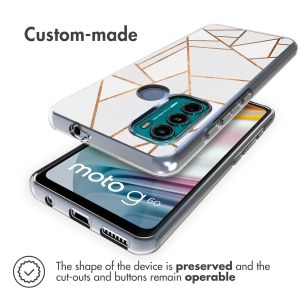 iMoshion Design Hülle für das Motorola Moto G60 - White Graphic