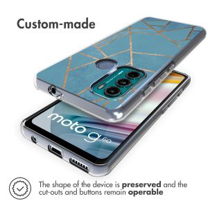 iMoshion Design Hülle für das Motorola Moto G60 - Blue Graphic