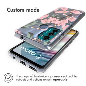 iMoshion Design Hülle für das Motorola Moto G60 - Cherry Blossom