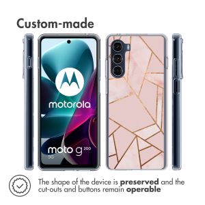 iMoshion Design Hülle für das Motorola Moto G200 - Pink Graphic